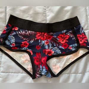 Victoria’s Secret Pink Red Blue Black Floral Shorts
